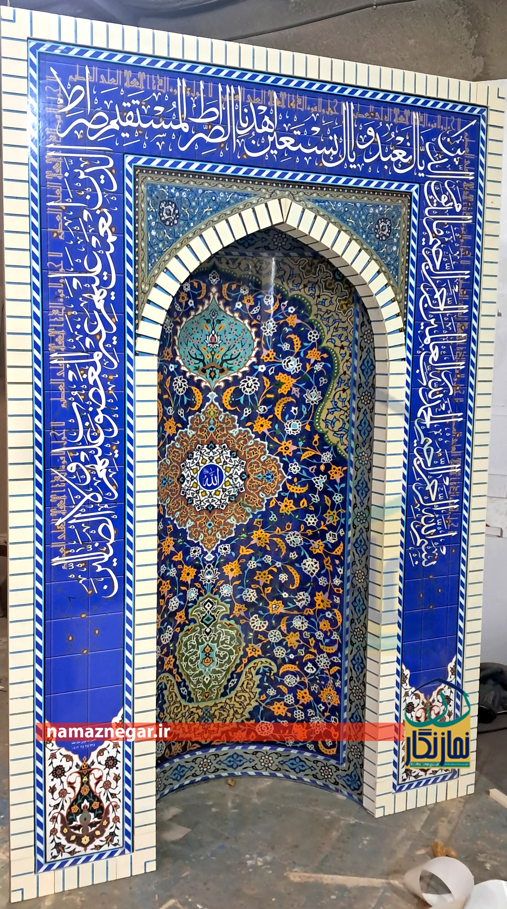 محراب پیش ساخته چوبی طرح بشیر